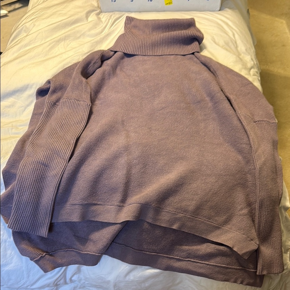 Elegant Lavender Turtleneck Sweater